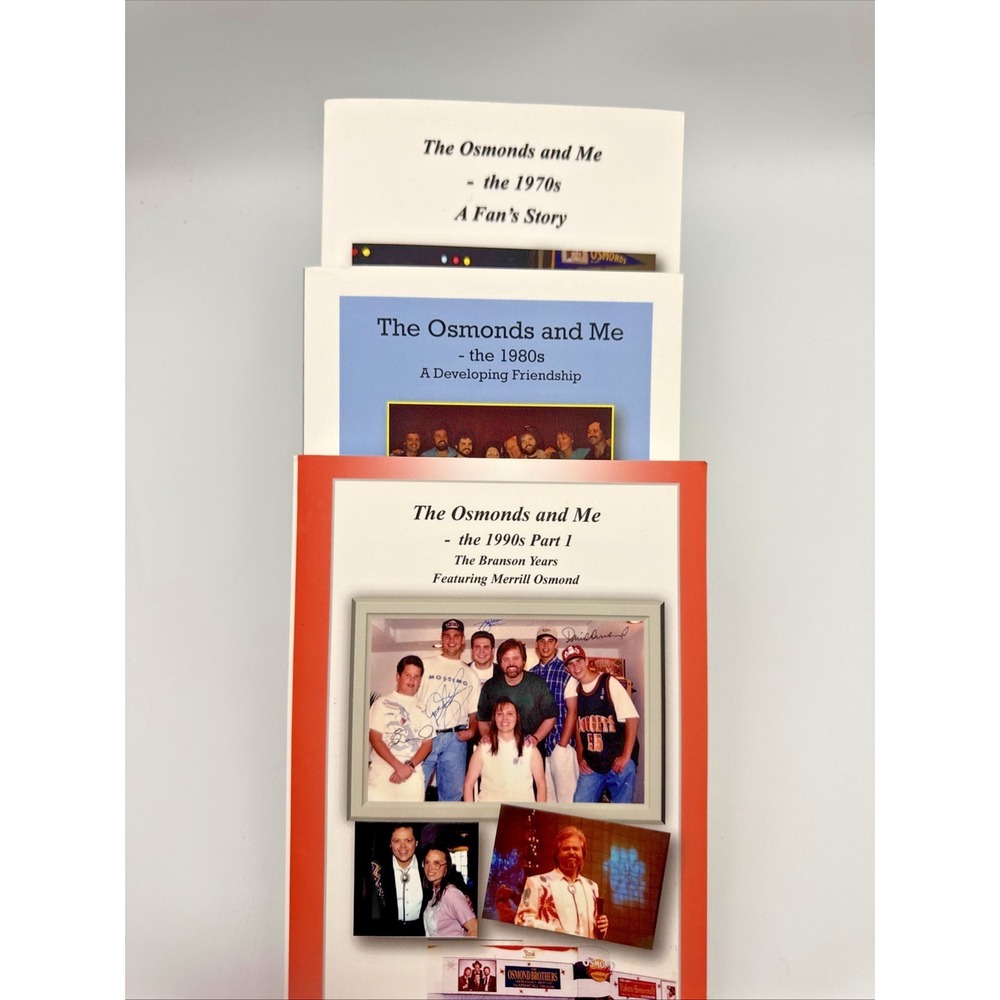 The Osmonds and Me -3 Book Collection From The 1970, 80's & 90s:  By S. Martens‎